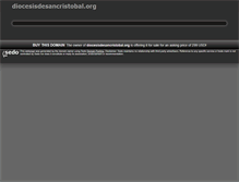 Tablet Screenshot of diocesisdesancristobal.org